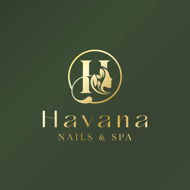 Havana Nails and Spa original green and gold logo